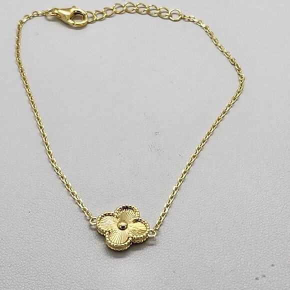 Brand New Sterling Silver 925 One Clover Bracelet - Picture 1 of 4